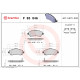 Комплект гальмівних накладок, дискове гальмо P 83 046 BREMBO