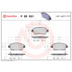 Комплект гальмівних накладок, дискове гальмо P 83 051 BREMBO