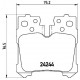 Комплект гальмівних накладок, дискове гальмо P 83 076 BREMBO