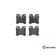 Комплект гальмівних накладок, дискове гальмо P 83 076 BREMBO