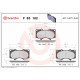 Комплект гальмівних накладок, дискове гальмо P 83 102 BREMBO