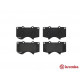 Комплект гальмівних накладок, дискове гальмо P 83 102 BREMBO