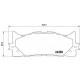 Комплект гальмівних накладок, дискове гальмо P 83 117 BREMBO