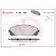 Комплект гальмівних накладок, дискове гальмо P 83 145 BREMBO
