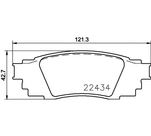 Комплект гальмівних накладок, дискове гальмо P 83 160 BREMBO