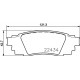 Комплект гальмівних накладок, дискове гальмо P 83 160 BREMBO