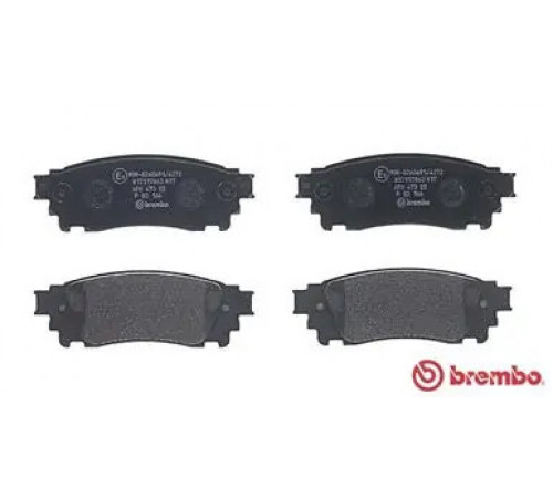 Комплект гальмівних накладок, дискове гальмо P 83 166 BREMBO