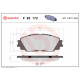Комплект гальмівних накладок, дискове гальмо P 83 172 BREMBO