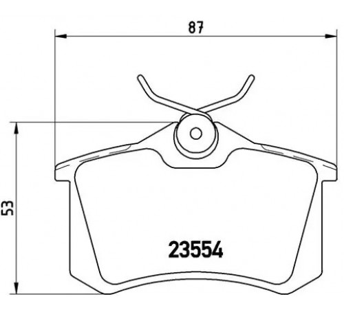 Комплект гальмівних накладок, дискове гальмо P 85 017 BREMBO