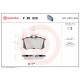 Комплект гальмівних накладок, дискове гальмо P 85 020 BREMBO