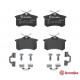 Комплект гальмівних накладок, дискове гальмо P 85 020 BREMBO