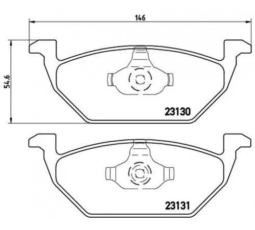 Комплект гальмівних накладок, дискове гальмо P 85 041 BREMBO