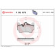 Комплект гальмівних накладок, дискове гальмо P 85 070 BREMBO
