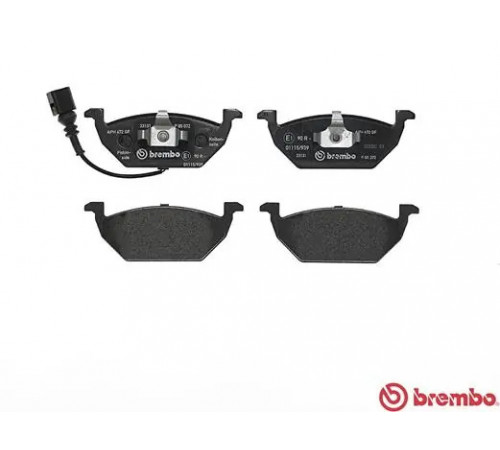 Комплект гальмівних накладок, дискове гальмо P 85 072 BREMBO