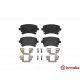 Комплект гальмівних накладок, дискове гальмо P 85 076 BREMBO