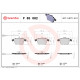 Комплект гальмівних накладок, дискове гальмо P 85 082 BREMBO
