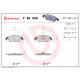 Комплект гальмівних накладок, дискове гальмо P 85 098 BREMBO