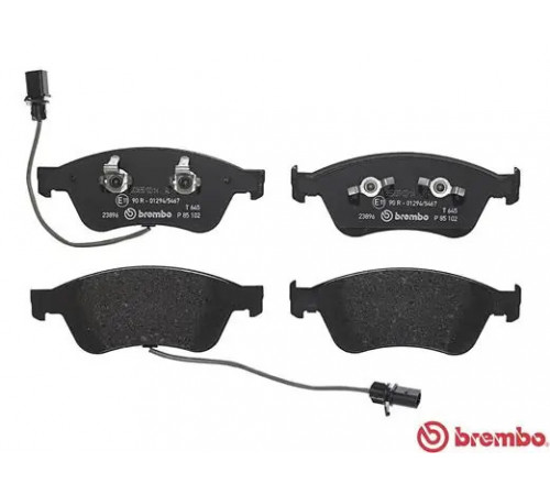 Комплект гальмівних накладок, дискове гальмо P 85 102 BREMBO
