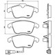 Комплект гальмівних накладок, дискове гальмо P 85 112 BREMBO