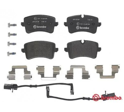 Комплект гальмівних накладок, дискове гальмо P 85 119 BREMBO