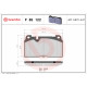 Комплект гальмівних накладок, дискове гальмо P 85 122 BREMBO