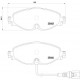Комплект гальмівних накладок, дискове гальмо P 85 126 BREMBO