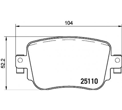 Комплект гальмівних накладок, дискове гальмо P 85 135 BREMBO