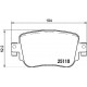 Комплект гальмівних накладок, дискове гальмо P 85 135 BREMBO