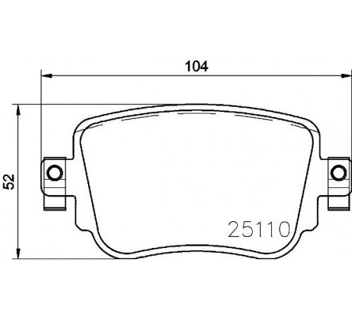 Комплект гальмівних накладок, дискове гальмо P 85 140 BREMBO