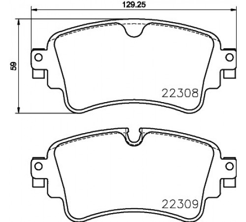 Комплект гальмівних накладок, дискове гальмо P 85 154 BREMBO