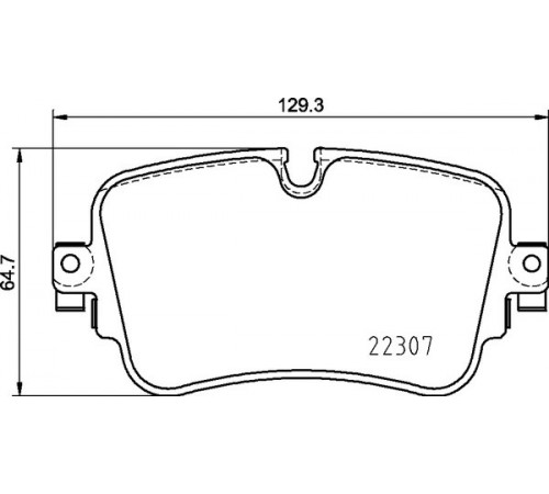 Комплект гальмівних накладок, дискове гальмо P 85 161 BREMBO
