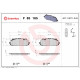 Комплект гальмівних накладок, дискове гальмо P 85 165 BREMBO