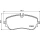 Комплект гальмівних накладок, дискове гальмо P 85 172 BREMBO
