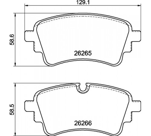 Комплект гальмівних накладок, дискове гальмо P 85 185 BREMBO