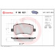 Комплект гальмівних накладок, дискове гальмо P 86 021 BREMBO