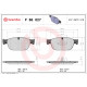 Комплект гальмівних накладок, дискове гальмо P 86 027 BREMBO