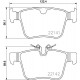 Комплект гальмівних накладок, дискове гальмо P 86 029 BREMBO