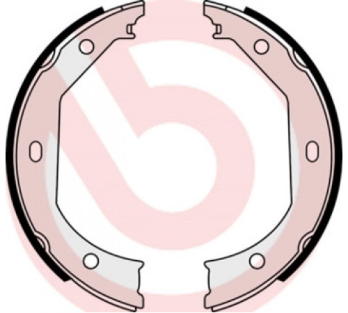 Комплект гальмівних колодок, стоянкове гальмо S 06 509 BREMBO