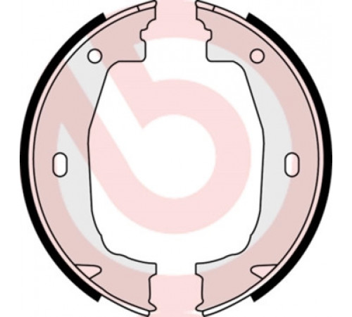 Комплект гальмівних колодок, стоянкове гальмо S 06 510 BREMBO
