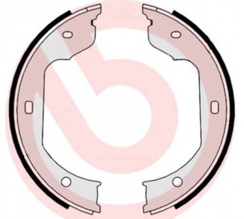 Комплект гальмівних колодок, стоянкове гальмо S 06 511 BREMBO