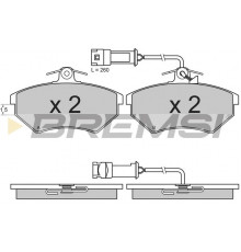 Комплект гальмівних накладок, дискове гальмо