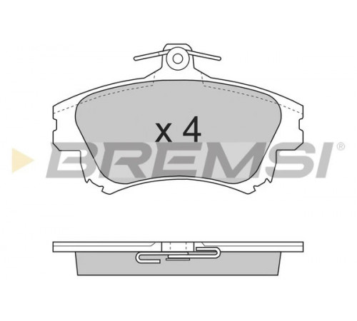 Комплект гальмівних накладок, дискове гальмо BP2703 BREMSI