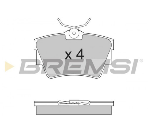 Комплект гальмівних накладок, дискове гальмо BP2866 BREMSI