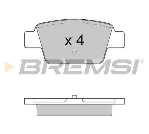 Комплект гальмівних накладок, дискове гальмо BP2947 BREMSI