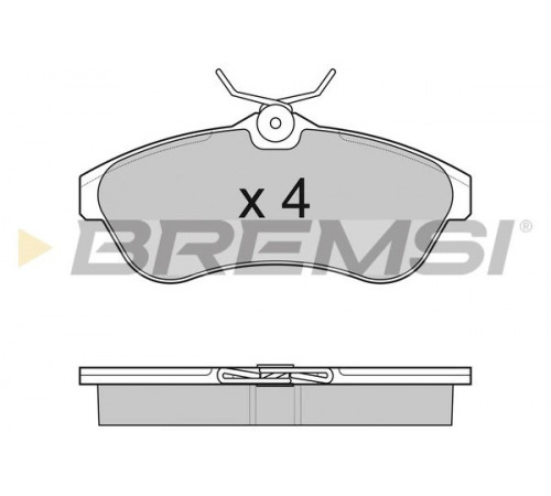 Комплект гальмівних накладок, дискове гальмо BP3009 BREMSI