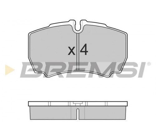Комплект гальмівних накладок, дискове гальмо BP3025 BREMSI