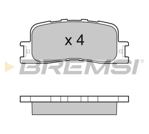 Комплект гальмівних накладок, дискове гальмо BP3060 BREMSI