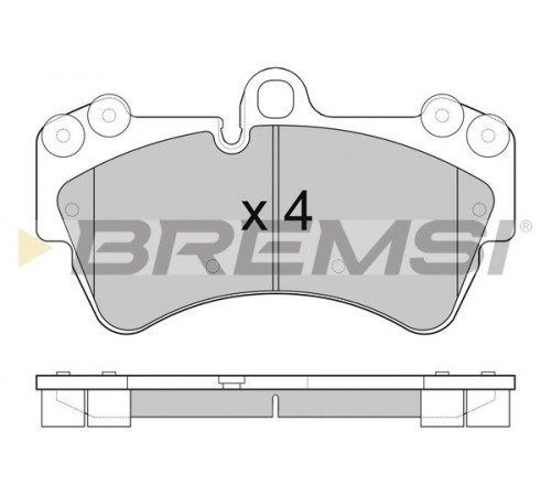 Комплект гальмівних накладок, дискове гальмо BP3099 BREMSI