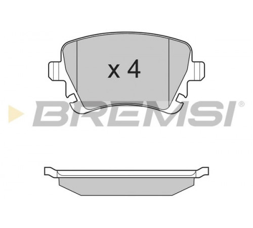 Комплект гальмівних накладок, дискове гальмо BP3130 BREMSI