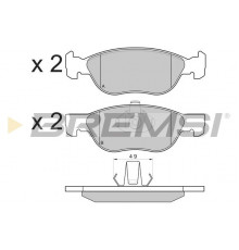 Комплект гальмівних накладок, дискове гальмо